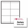 Classic Horizontal Paper Name Badge Insert - 2 Color (4 1/4"x3")